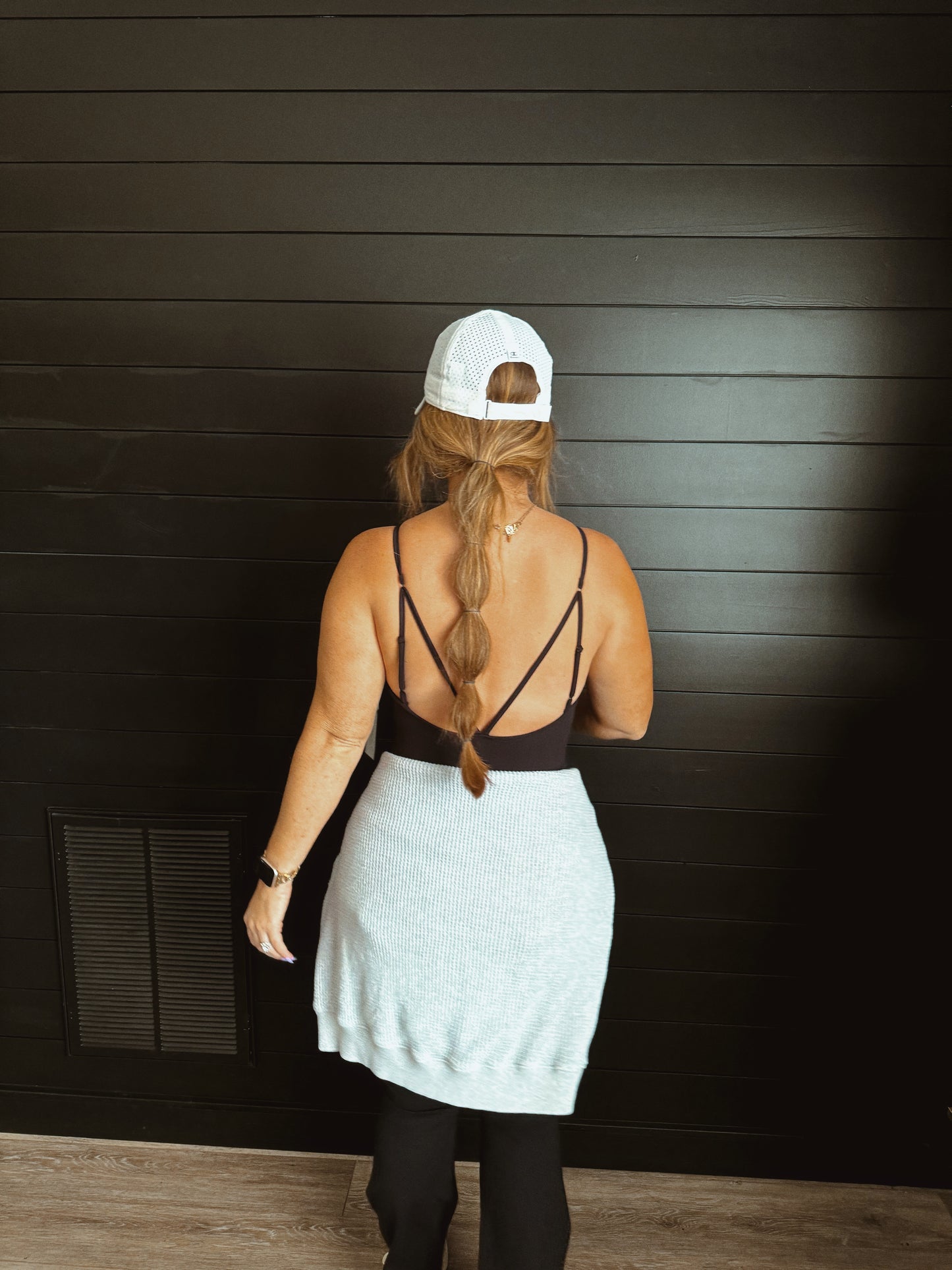 Spaghetti Strap Flared Leg Bodysuit