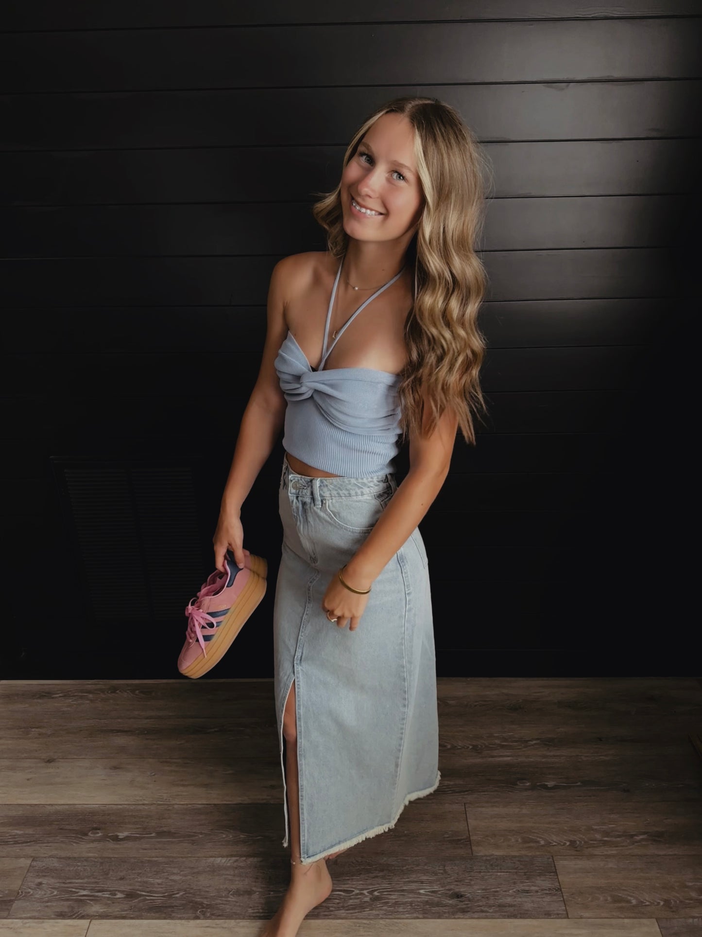 Light Denim Skirt