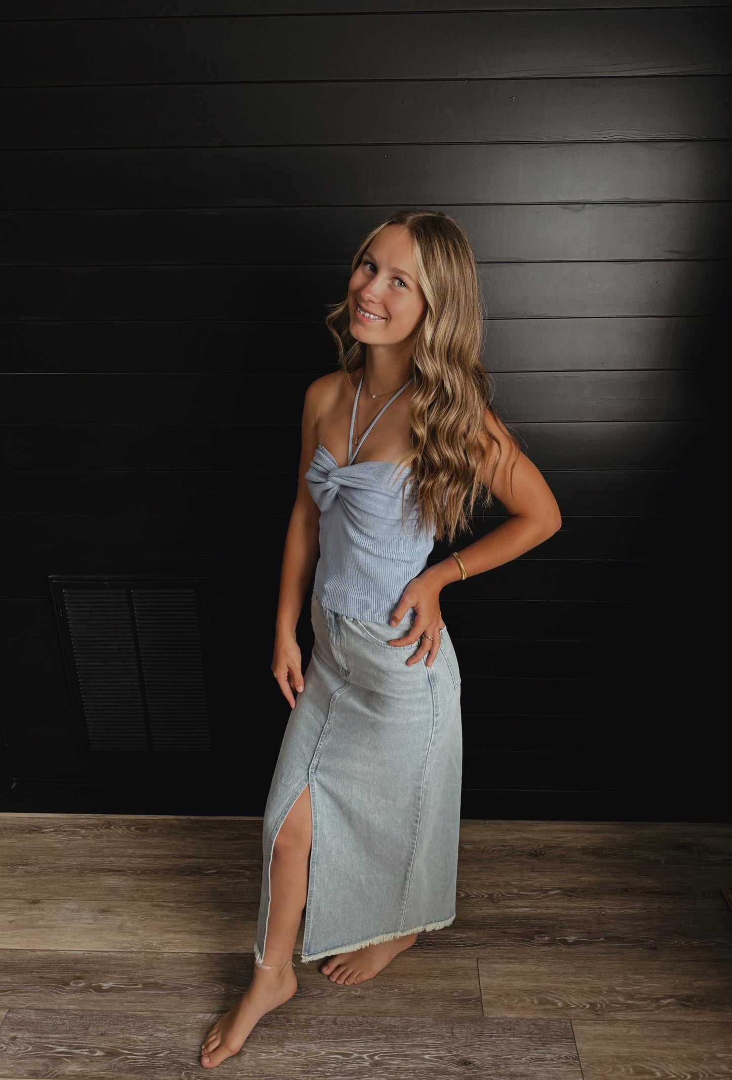 Light Denim Skirt