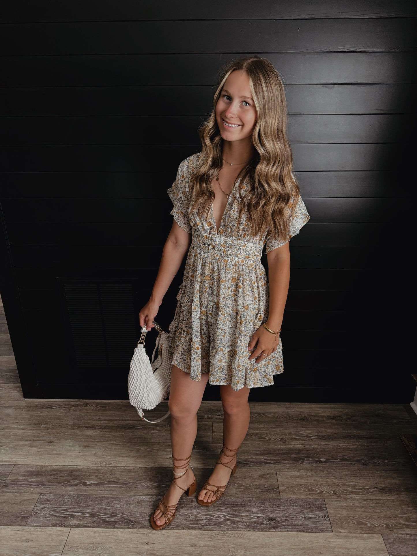 Knotted Lace Up Heel