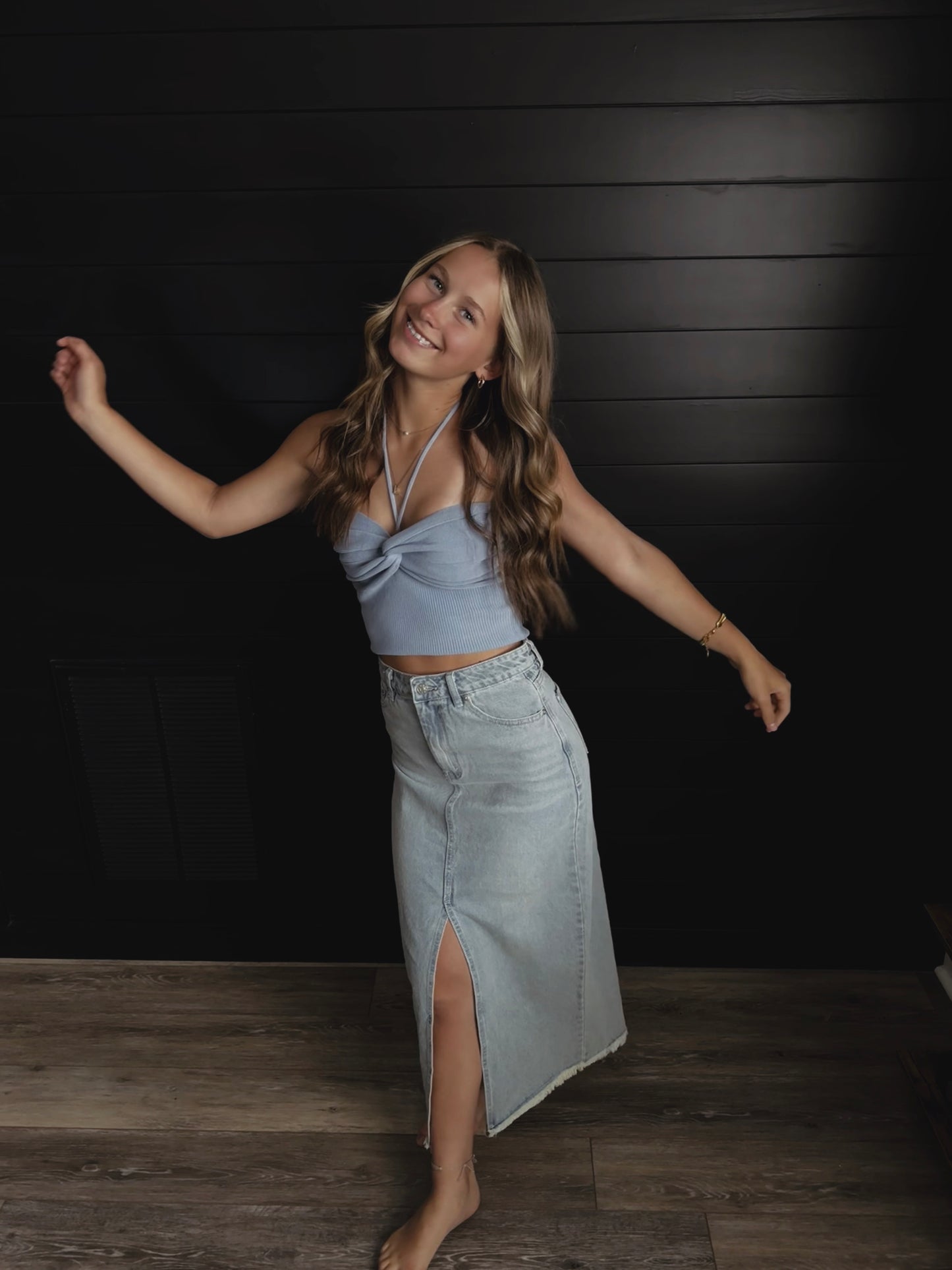 Light Denim Skirt