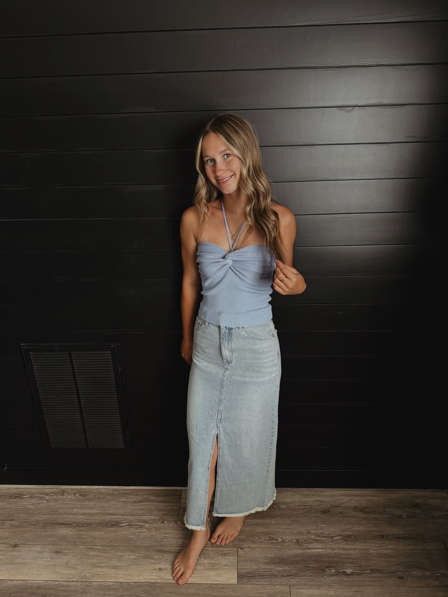 Light Denim Skirt