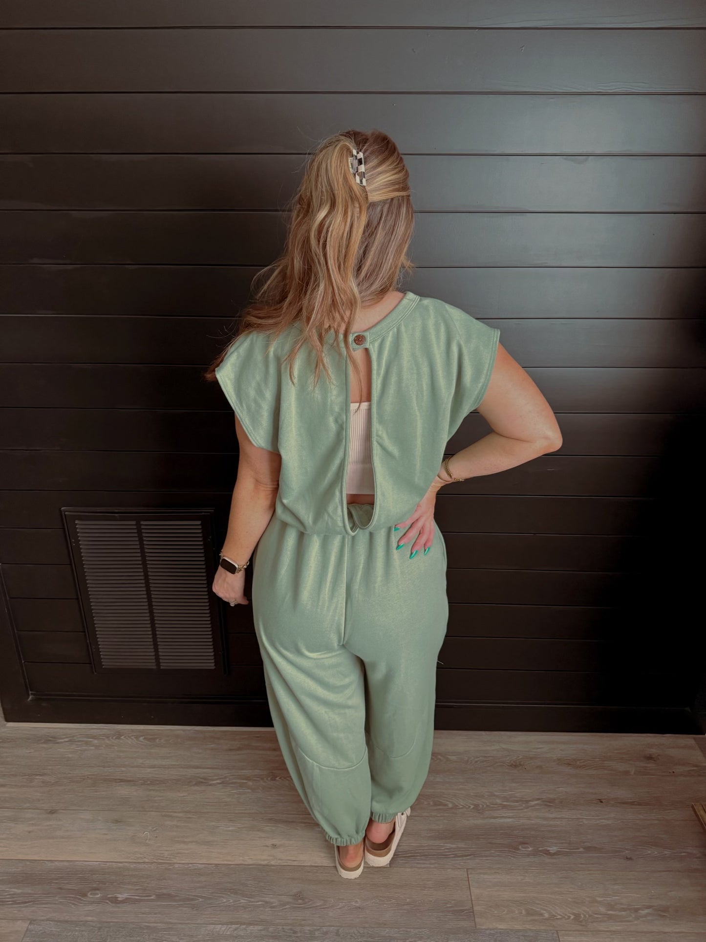 Relaxed French Terry Jumpsuit