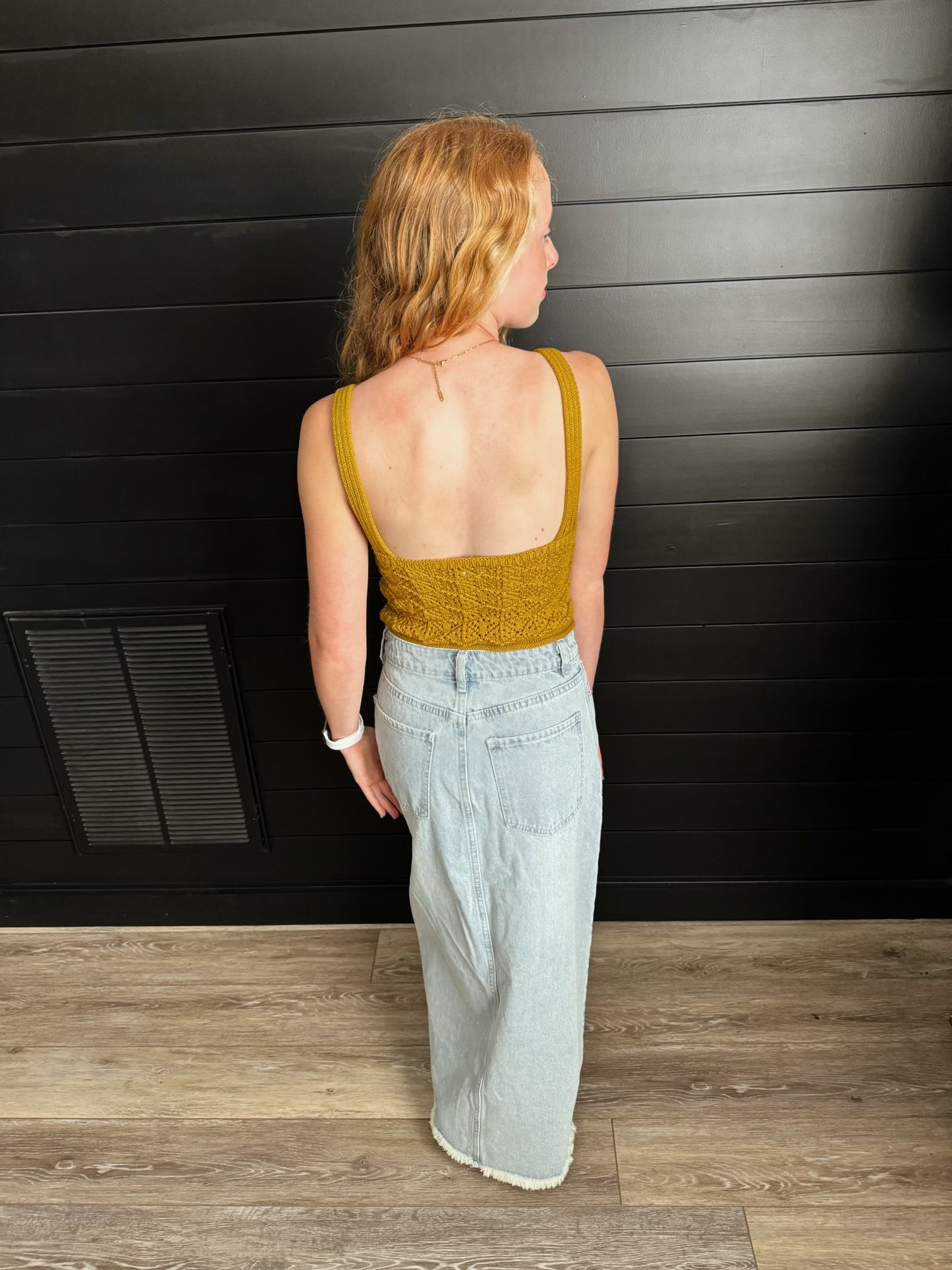 Mustard Sweater Tank