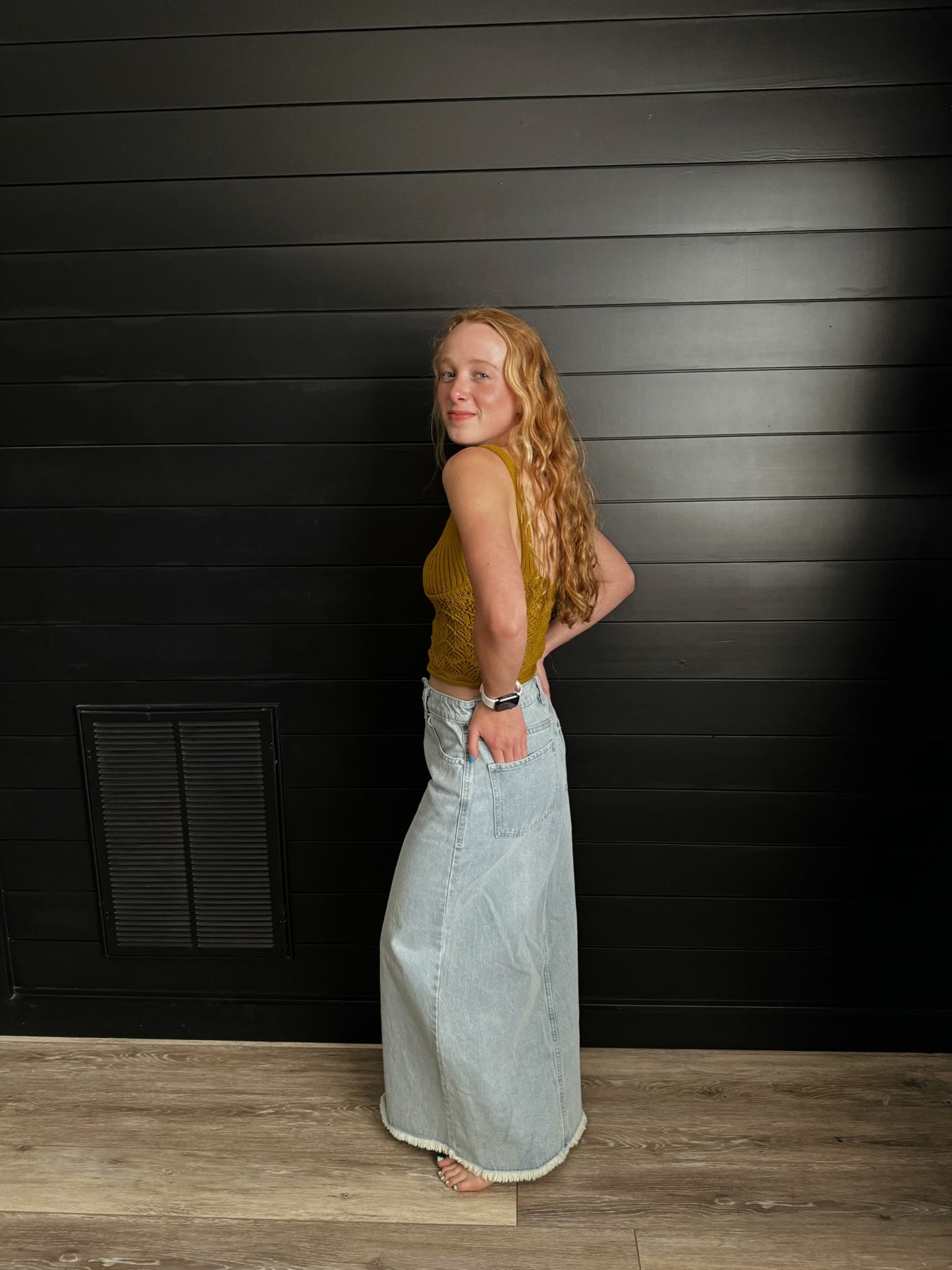 Light Denim Skirt