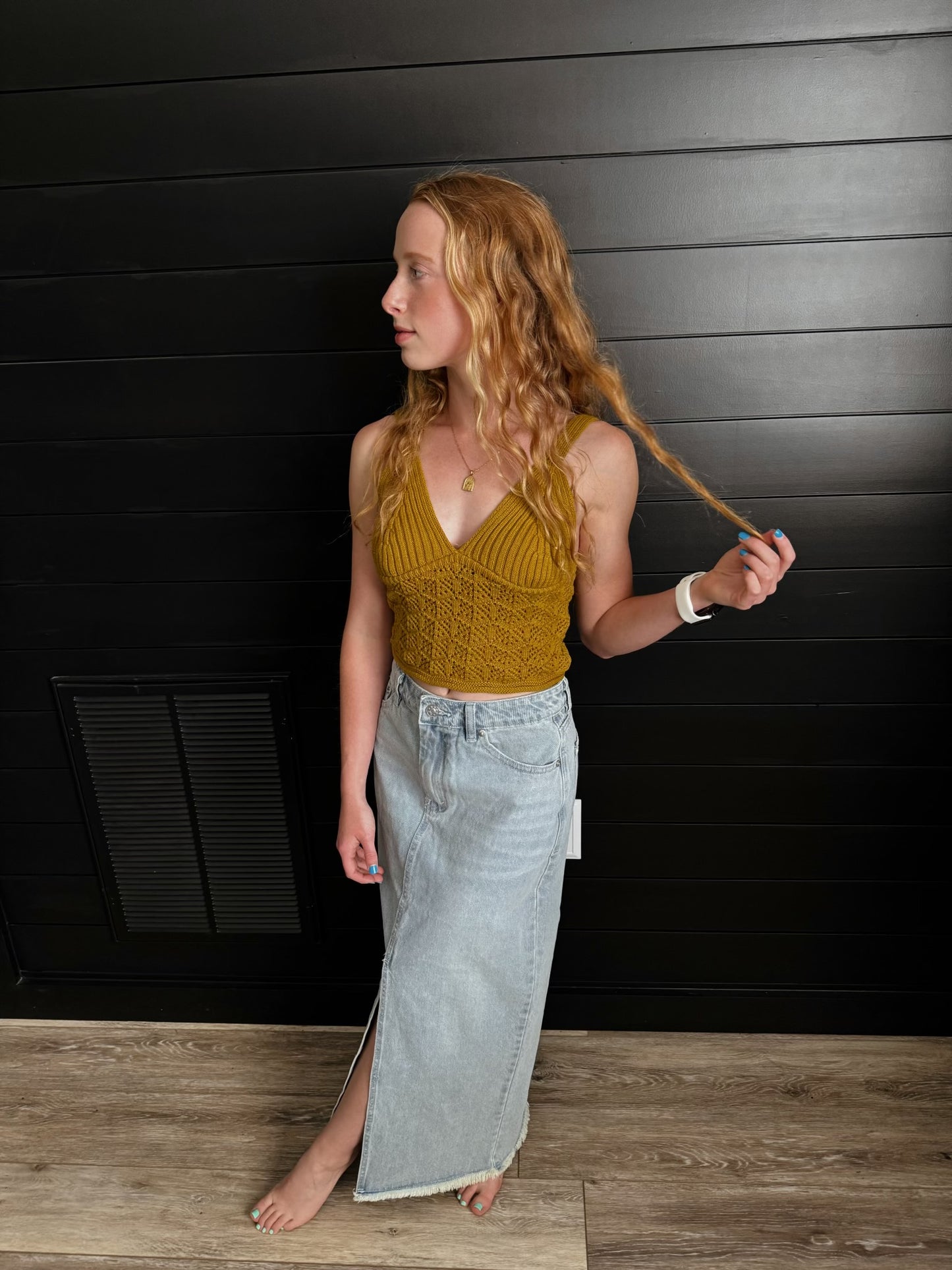 Light Denim Skirt