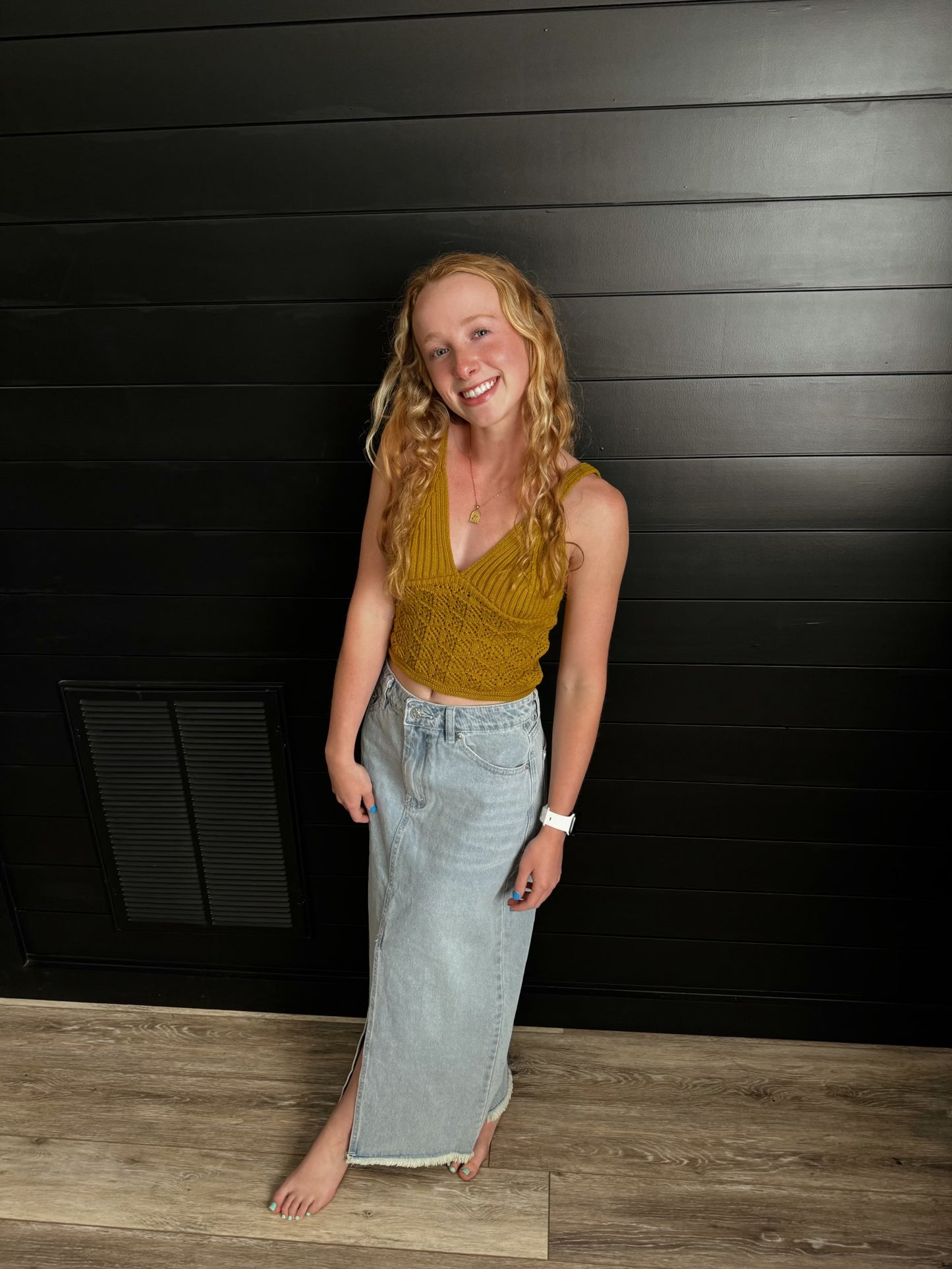 Light Denim Skirt